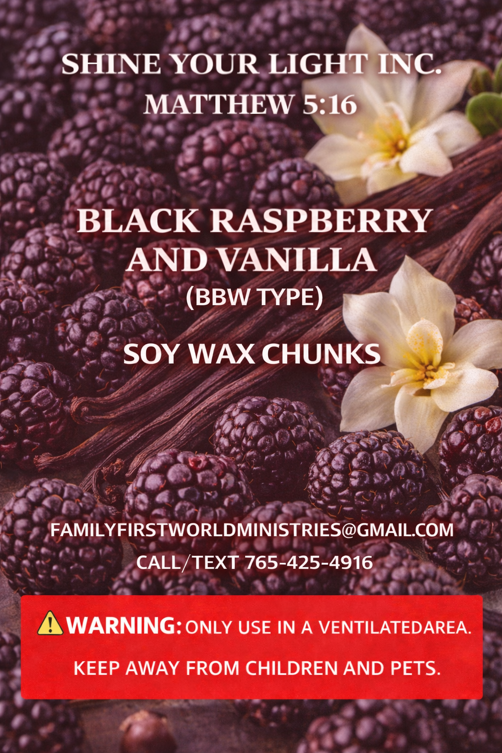 BLACK RASPBERRY AND VANILLA